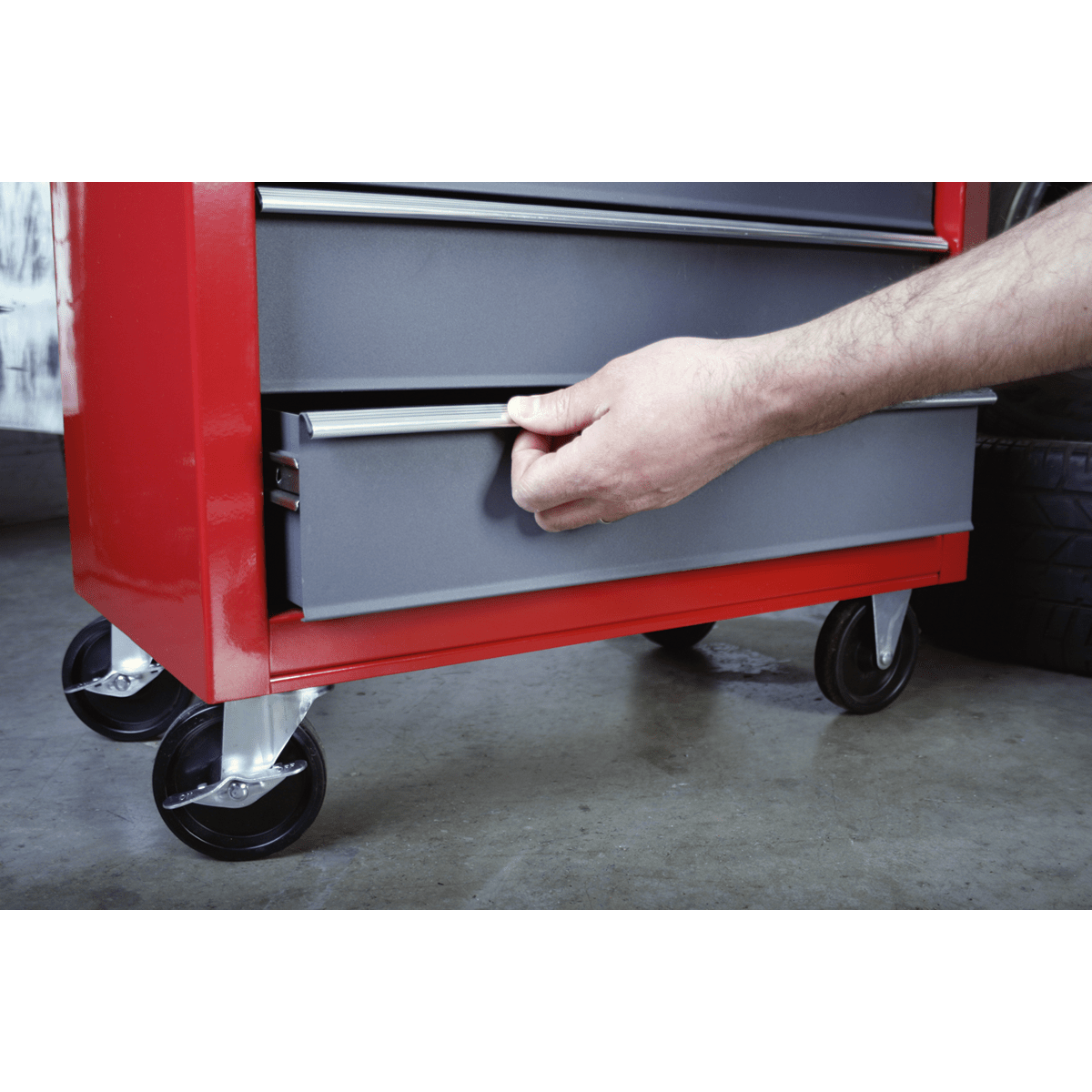 Sealey AP22505BB American PRO® Rollcab 5 Drawer - Red/Grey - AP22505BB - Sealey Tools UK - Trade Counter Direct