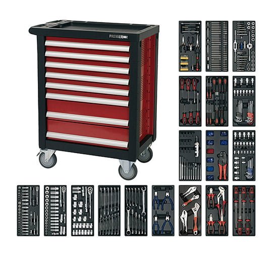 Sealey AP2408TTC08 Rollcab 8 Drawer with Ball Bearing Runners & 707pc Tool Kit - Combo Kits - SLY-14946 - Sealey Tools UK - Trade Counter Direct