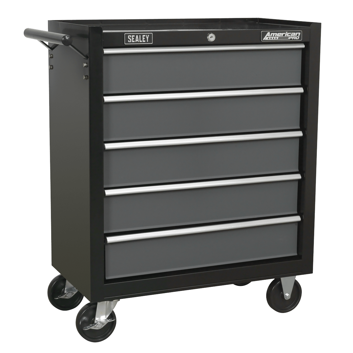 Sealey AP2505B American PRO® Rollcab 5 Drawer - Black/Grey - AP2505B - Sealey Tools UK - Trade Counter Direct