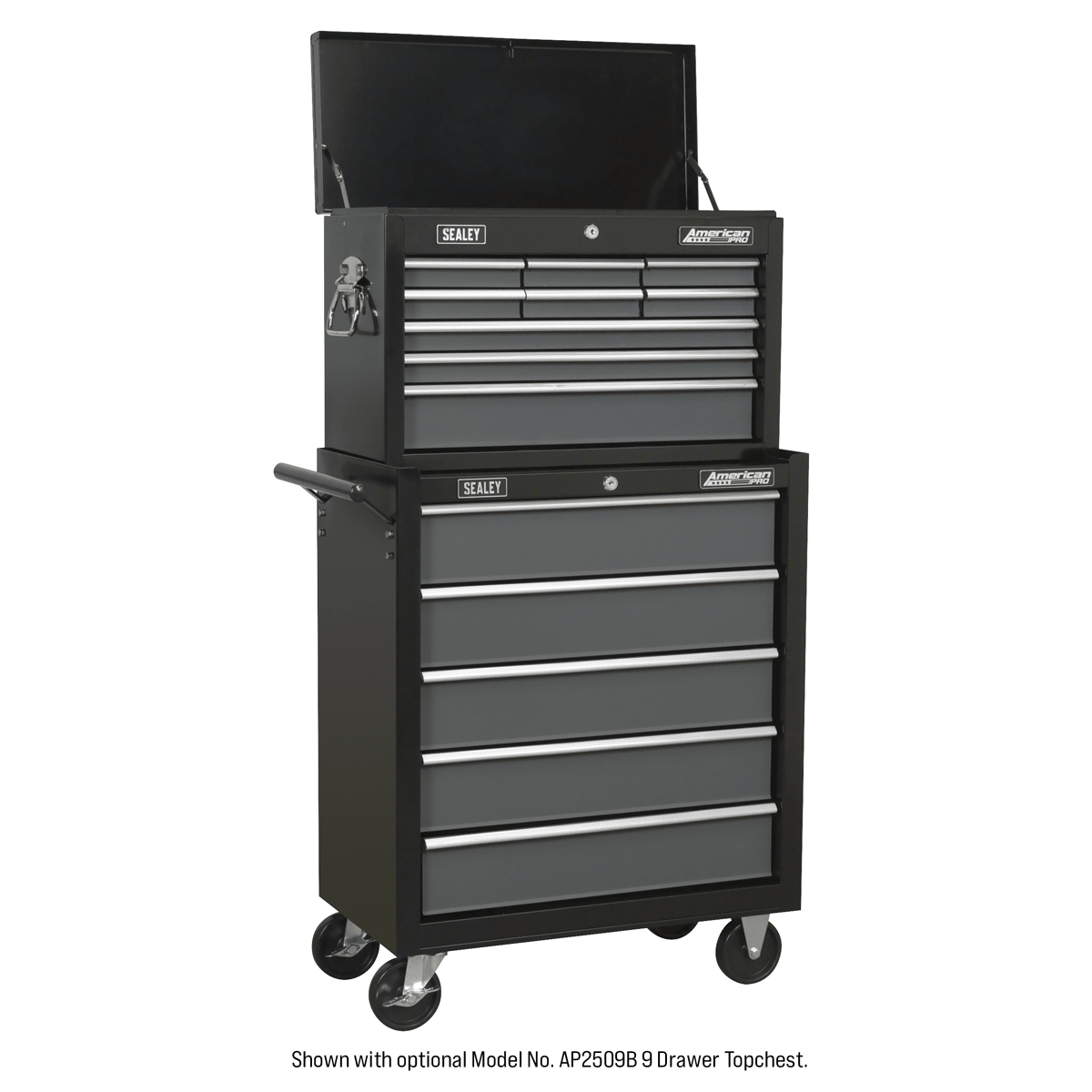Sealey AP2505B American PRO® Rollcab 5 Drawer - Black/Grey - AP2505B - Sealey Tools UK - Trade Counter Direct