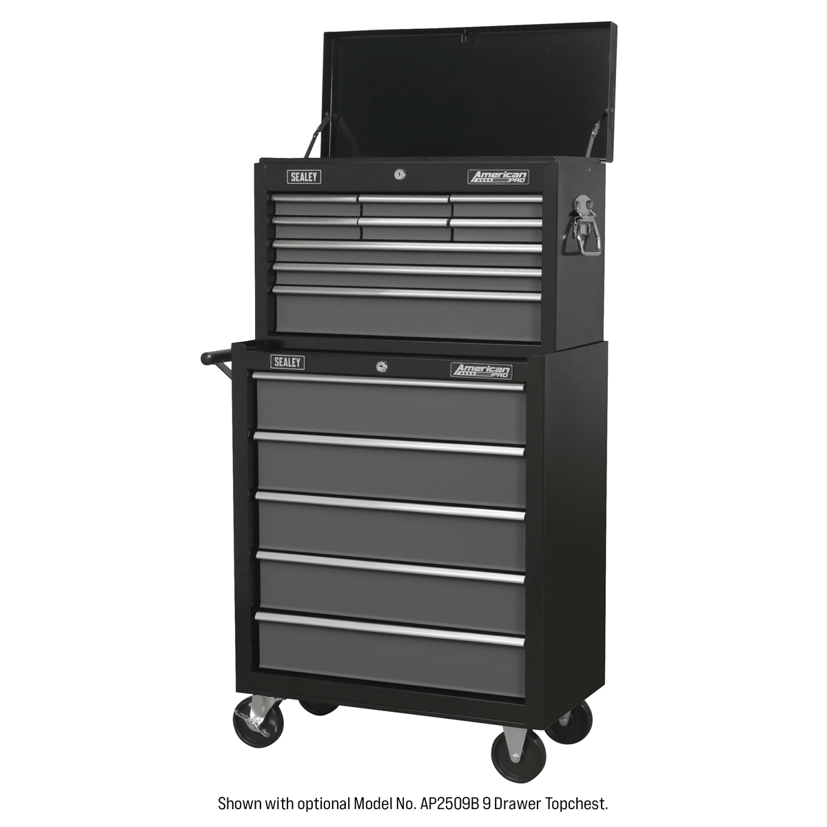 Sealey AP2505B American PRO® Rollcab 5 Drawer - Black/Grey - AP2505B - Sealey Tools UK - Trade Counter Direct