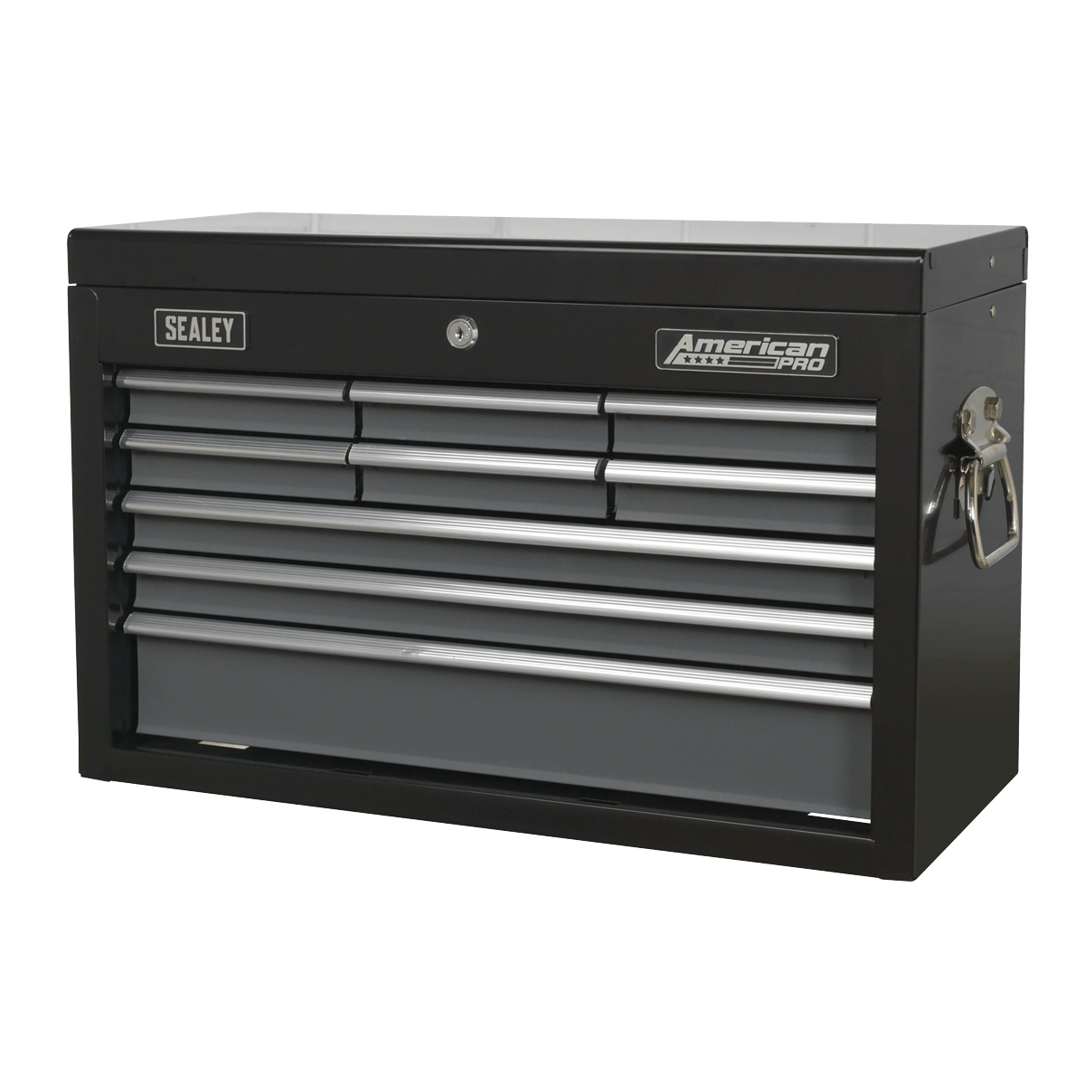 Sealey AP2509B American PRO® Topchest 9 Drawer - Black/Grey - AP2509B - Sealey Tools UK - Trade Counter Direct