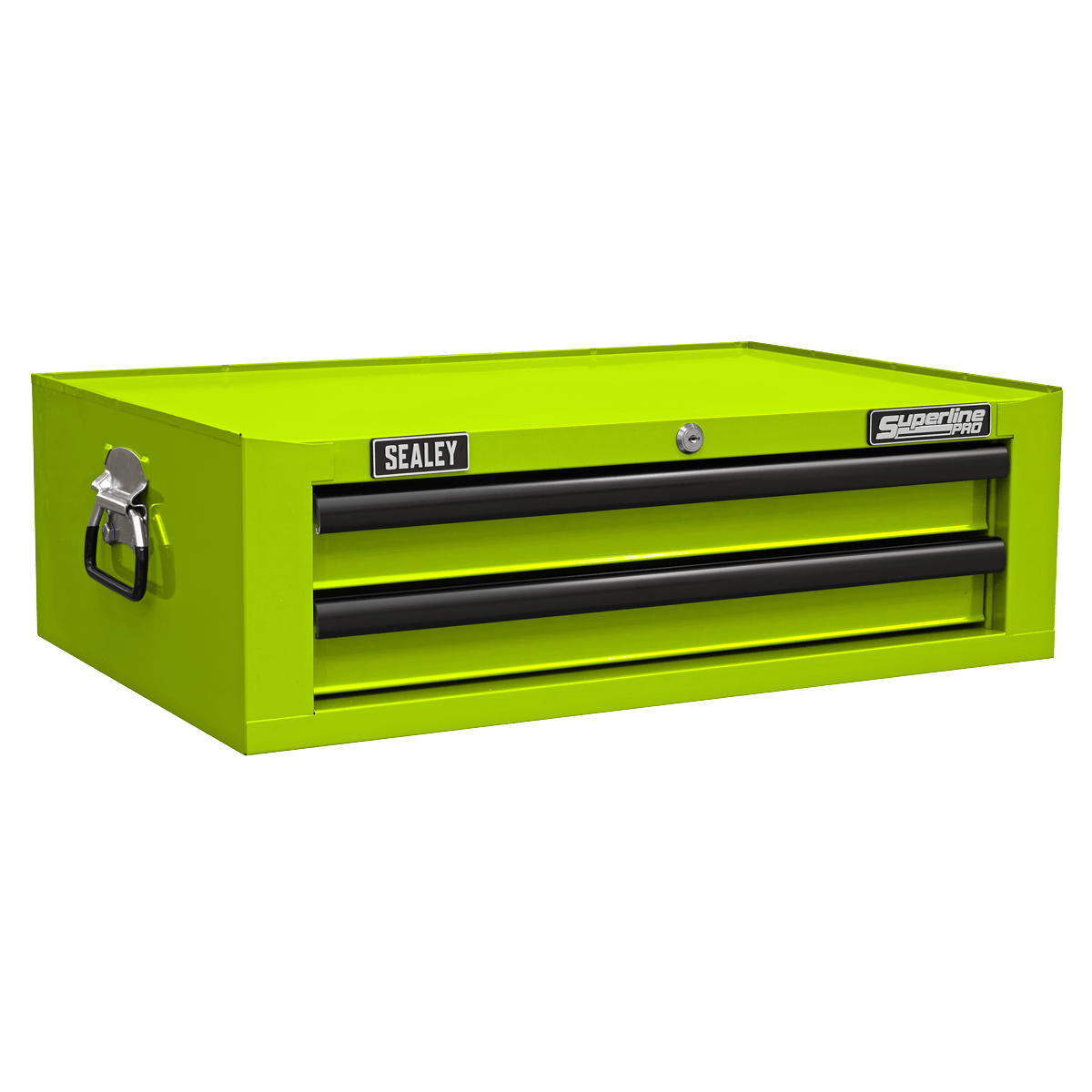 Sealey AP26029THV Superline PRO® Mid-Box Tool Chest 2 Drawer - Green/Black - AP26029THV - Sealey Tools UK - Trade Counter Direct