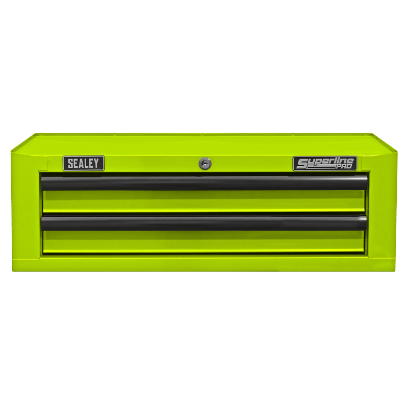 Sealey AP26029THV Superline PRO® Mid-Box Tool Chest 2 Drawer - Green/Black - AP26029THV - Sealey Tools UK - Trade Counter Direct