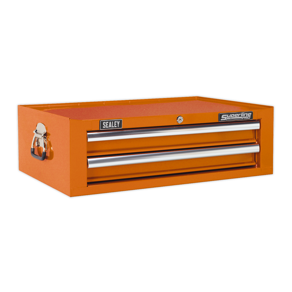 Sealey AP26029TO Superline PRO® Mid-Box Tool Chest 2 Drawer - Orange - AP26029TO - Sealey Tools UK - Trade Counter Direct