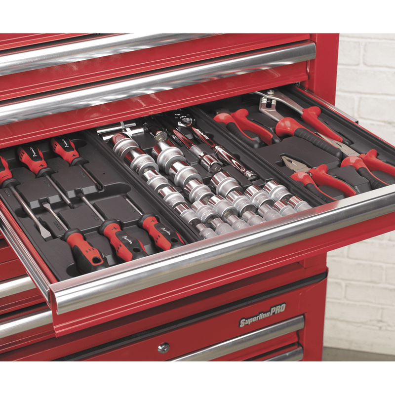 Sealey AP26059T Superline PRO® Topchest 5 Drawer - Red - AP26059T - Sealey Tools UK - Trade Counter Direct