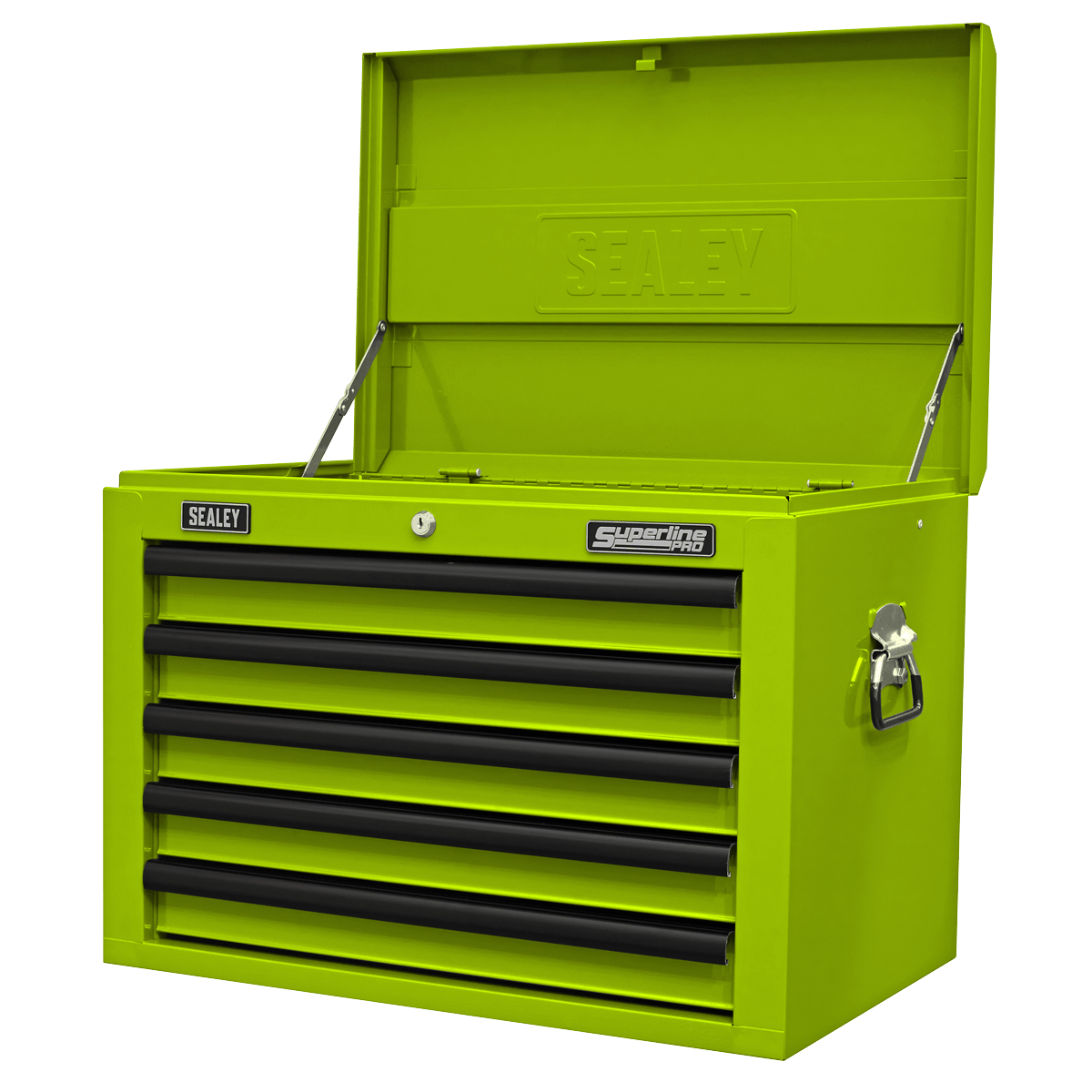 Sealey AP26059THV Superline PRO® Topchest 5 Drawer - Green/Black - AP26059THV - Sealey Tools UK - Trade Counter Direct