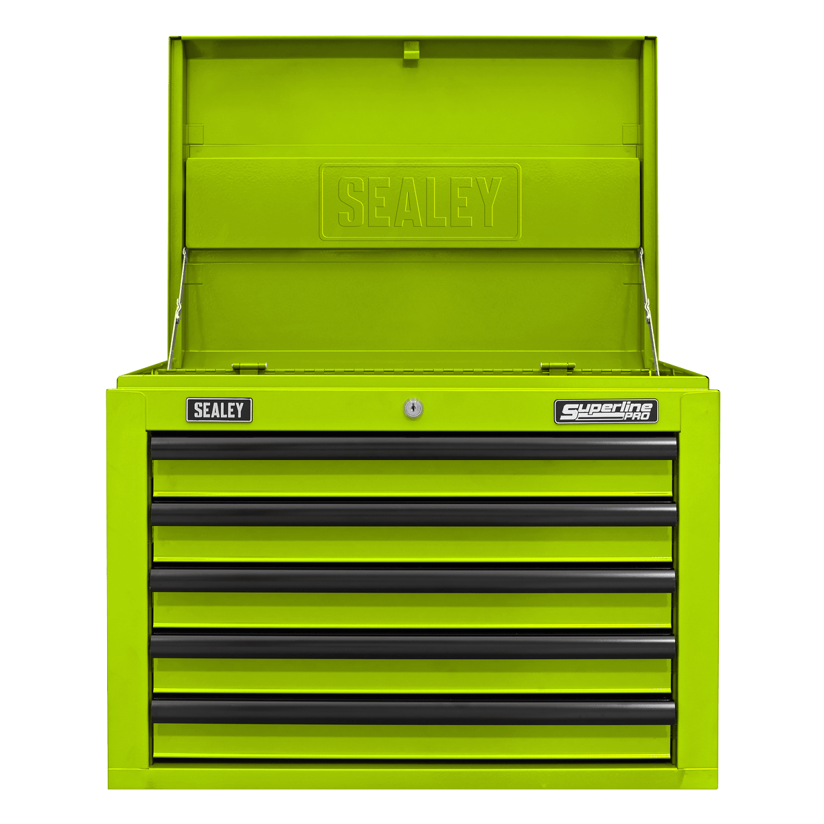 Sealey AP26059THV Superline PRO® Topchest 5 Drawer - Green/Black - AP26059THV - Sealey Tools UK - Trade Counter Direct