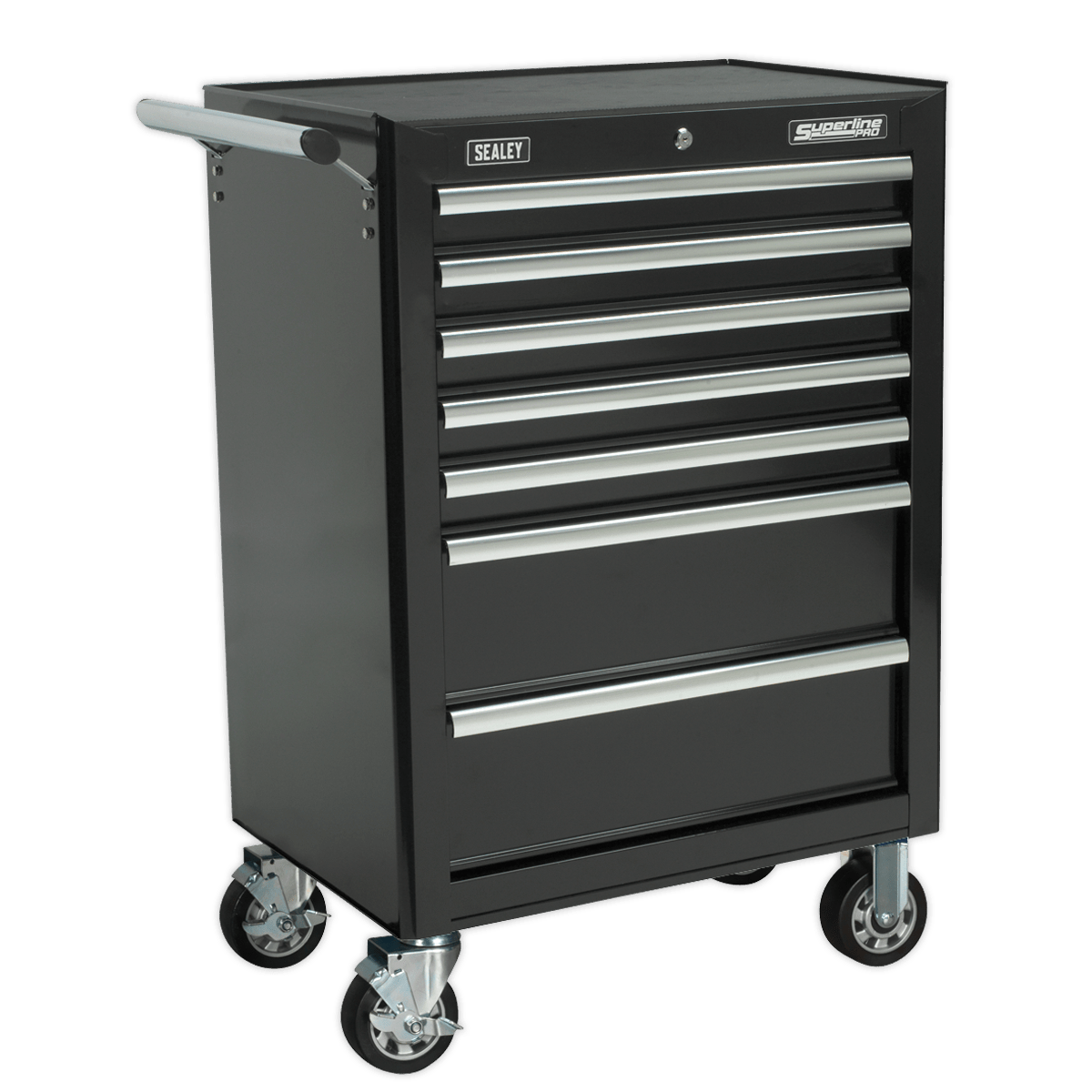 Sealey AP26479TB Superline PRO® Rollcab 7 Drawer - Black - AP26479TB - Sealey Tools UK - Trade Counter Direct