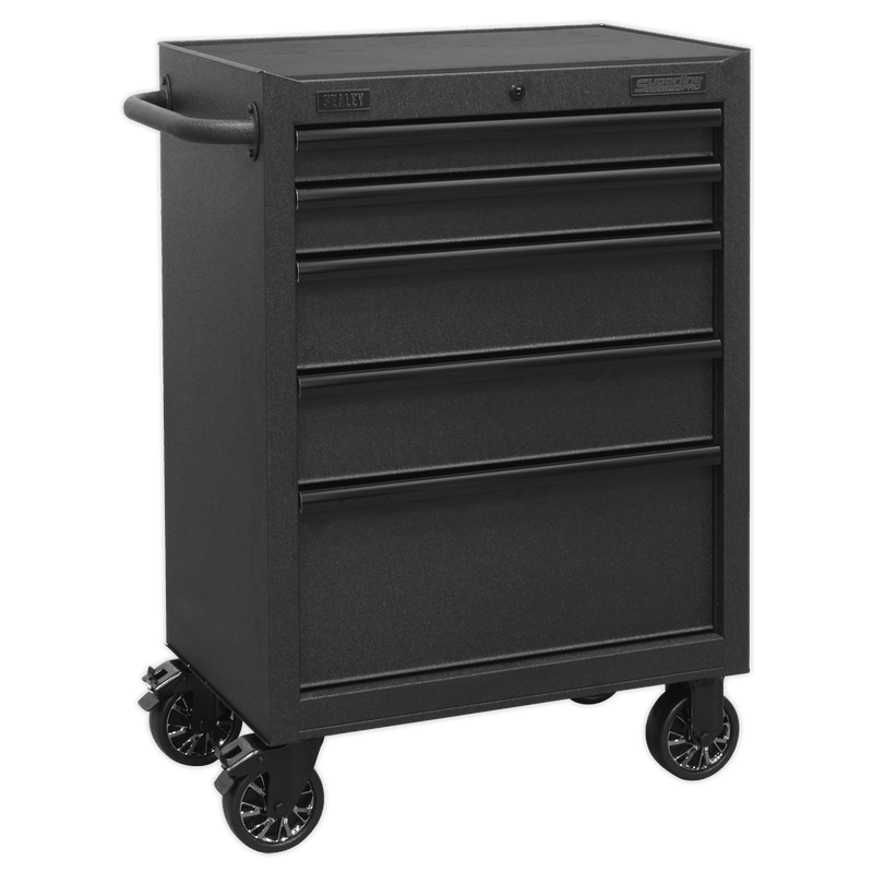 Sealey AP2705BE Rollcab 5 Drawer 680mm with Soft Close Drawers - AP2705BE - Sealey Tools UK - Trade Counter Direct