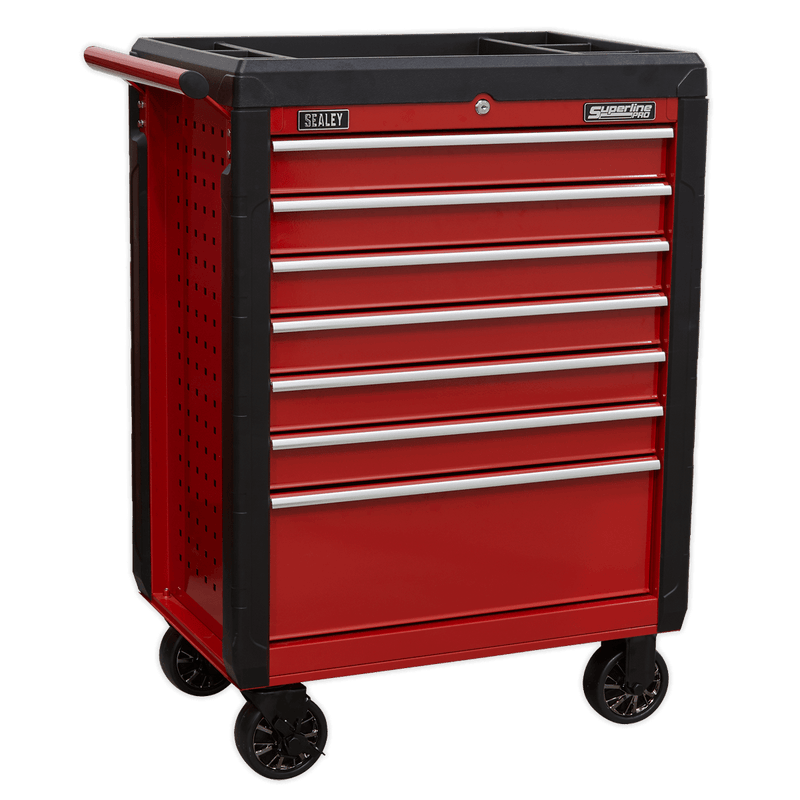 Sealey AP3407 Superline PRO® Rollcab 7 Drawer - Red - AP3407 - Sealey Tools UK - Trade Counter Direct