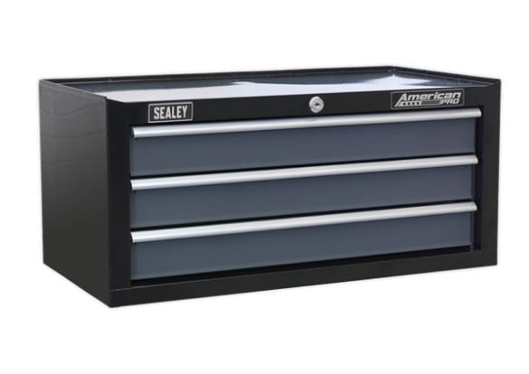 Sealey AP35TBCOMBO Tool Chest Combination 16 Drawer with Ball Bearing Slides - Black/Grey & 468pc Tool Kit - AP35TBCOMBO - Sealey Tools UK - Trade Counter Direct