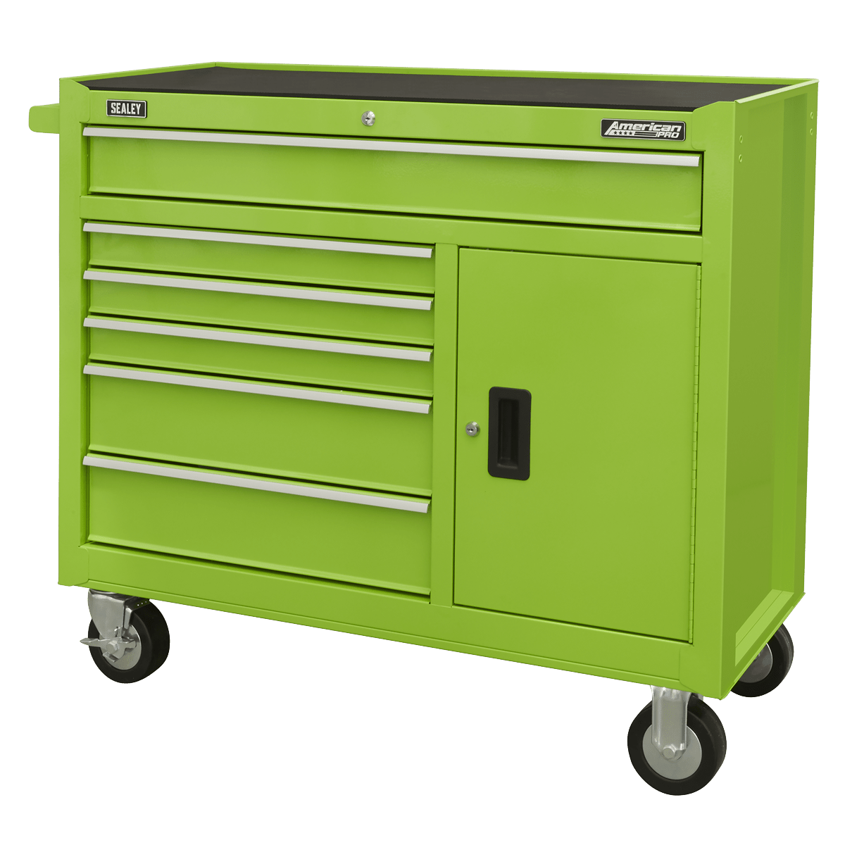 Sealey AP4106HV American PRO® Rollcab 6 Drawer - Green - AP4106HV - Sealey Tools UK - Trade Counter Direct