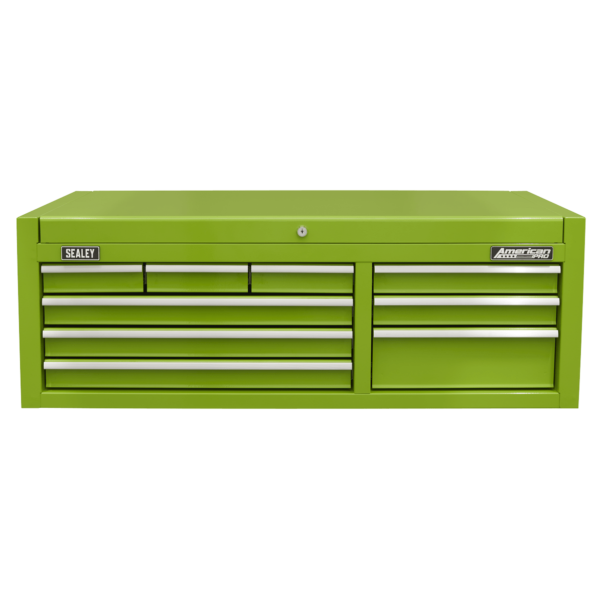 Sealey AP4109HV American PRO® Topchest 9 Drawer - Green - AP4109HV - Sealey Tools UK - Trade Counter Direct