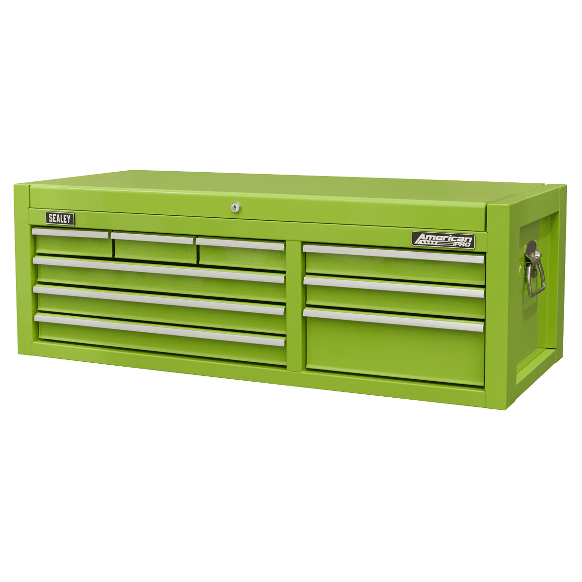 Sealey AP4109HV American PRO® Topchest 9 Drawer - Green - AP4109HV - Sealey Tools UK - Trade Counter Direct