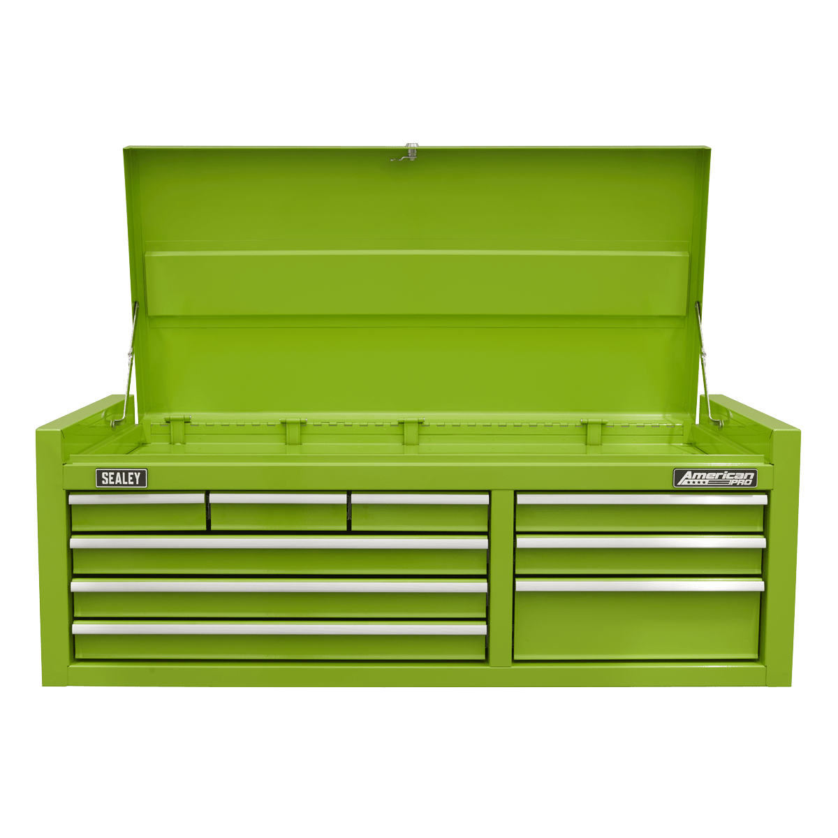 Sealey AP4109HV American PRO® Topchest 9 Drawer - Green - AP4109HV - Sealey Tools UK - Trade Counter Direct