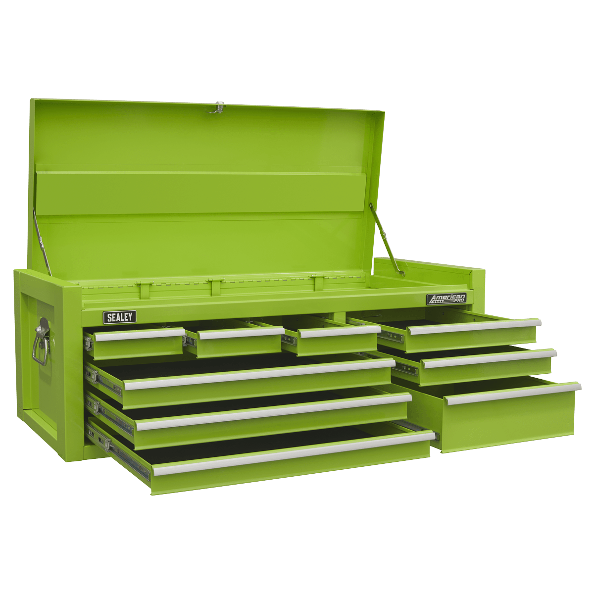 Sealey AP4109HV American PRO® Topchest 9 Drawer - Green - AP4109HV - Sealey Tools UK - Trade Counter Direct