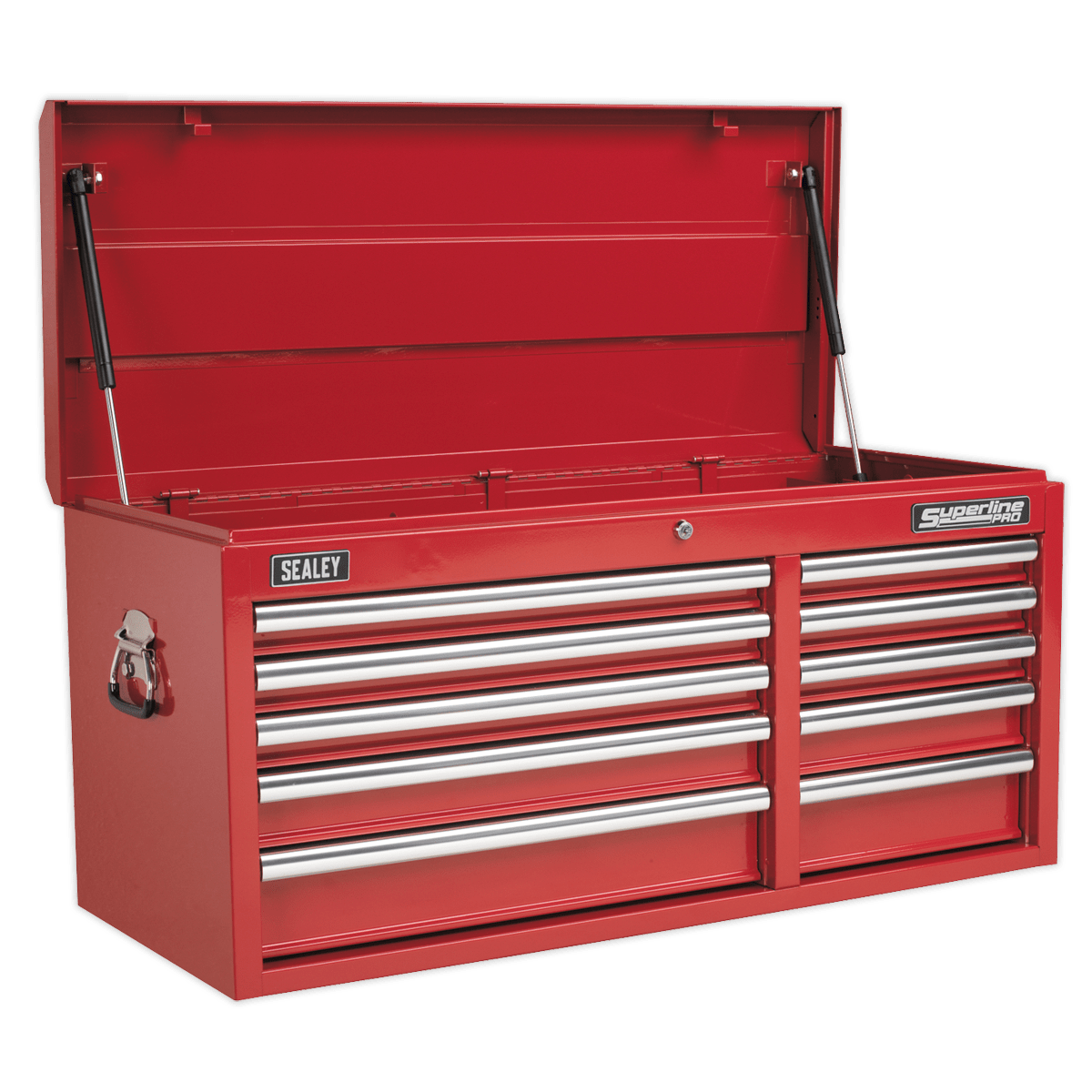Sealey AP41110 Superline PRO® Heavy-Duty Topchest 10 Drawer - Red - AP41110 - Sealey Tools UK - Trade Counter Direct