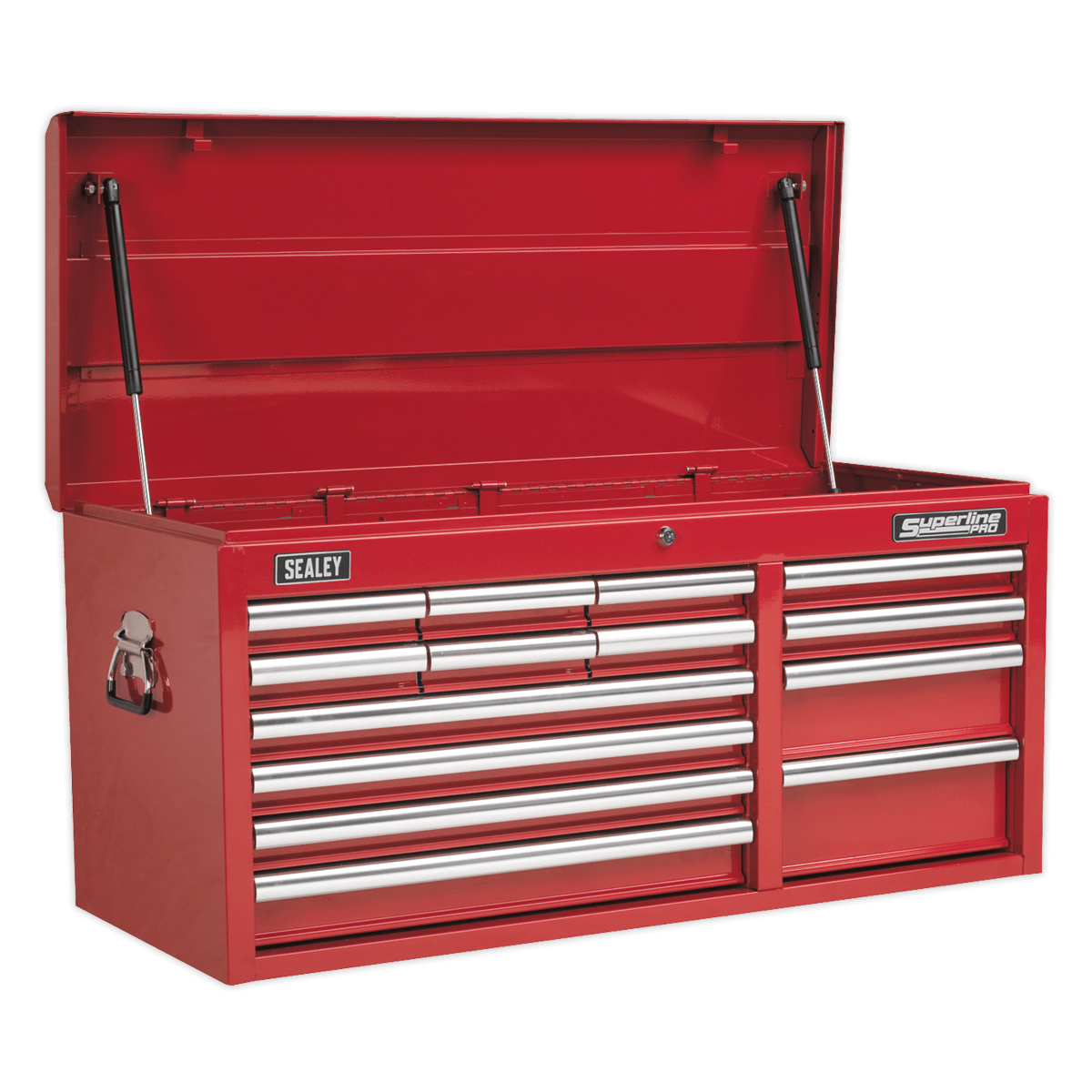 Sealey AP41149 Superline PRO® Heavy-Duty Topchest 14 Drawer - Red - AP41149 - Sealey Tools UK - Trade Counter Direct