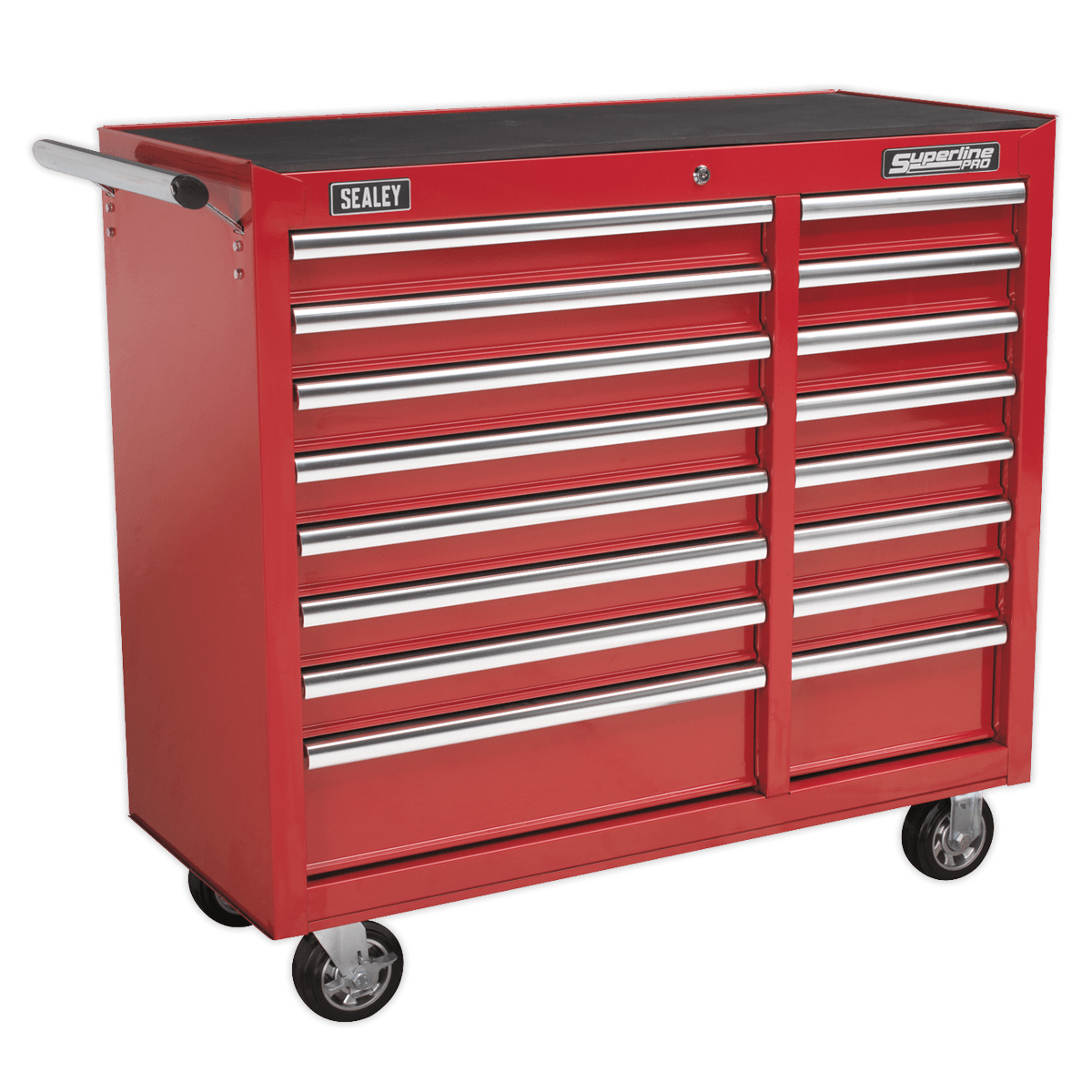 Sealey AP41169 Superline PRO® Heavy-Duty Rollcab 16 Drawer - Red - AP41169 - Sealey Tools UK - Trade Counter Direct