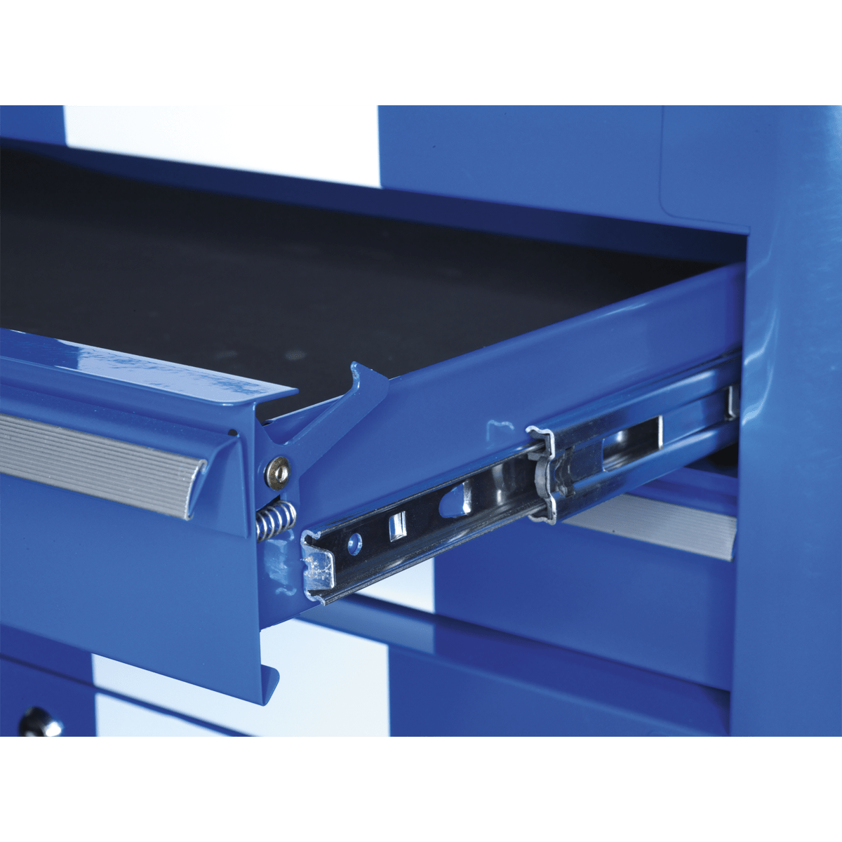Sealey AP41COMBOBWS Premier™ Retro Style Wide Topchest & Rollcab Combination 10 Drawer Blue with White Stripes - AP41COMBOBWS - Sealey Tools UK - Trade Counter Direct