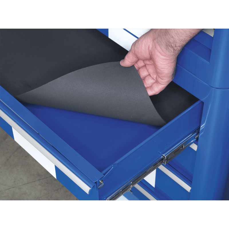 Sealey AP41COMBOBWS Premier™ Retro Style Wide Topchest & Rollcab Combination 10 Drawer Blue with White Stripes - AP41COMBOBWS - Sealey Tools UK - Trade Counter Direct