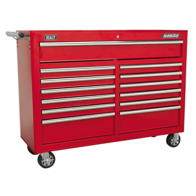 Sealey AP5213T Superline PRO® Rollcab 13 Drawer - Red - AP5213T - Sealey Tools UK - Trade Counter Direct