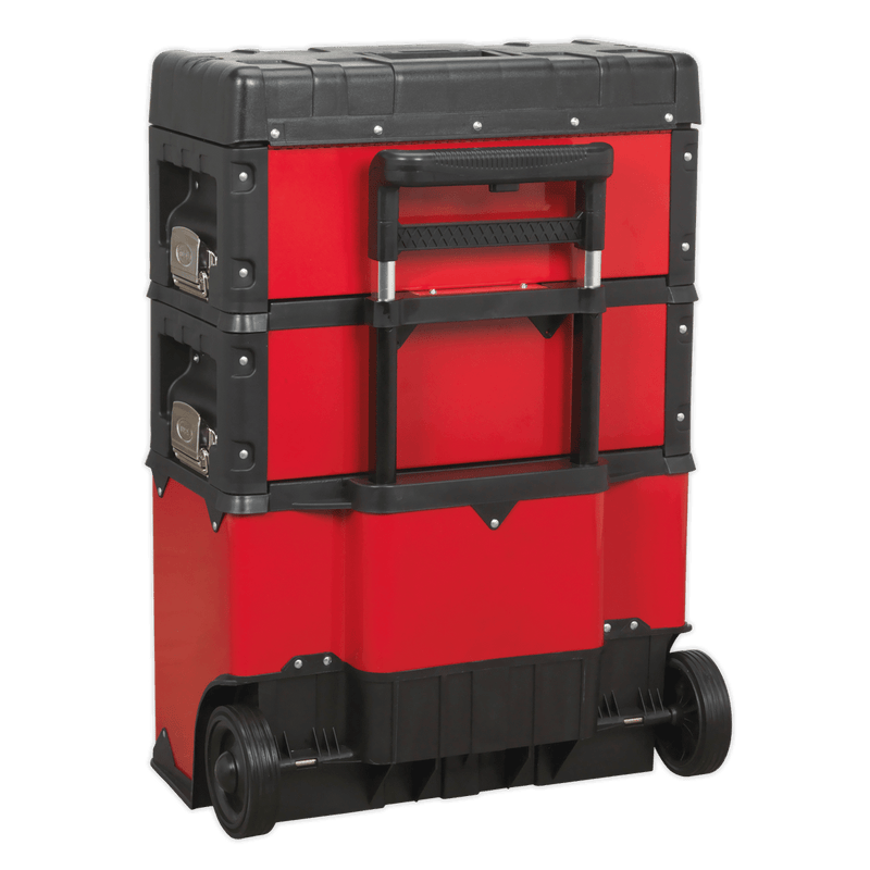 Sealey AP548 Mobile Steel/Composite Toolbox with 3 Compartments - AP548 - Sealey Tools UK - Trade Counter Direct