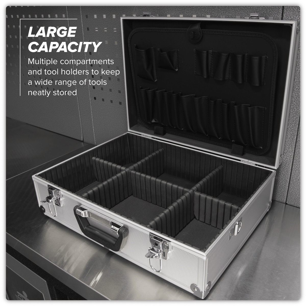 Sealey AP603 Aluminium Tool Case with Square Edges - AP603 - Sealey Tools UK - Trade Counter Direct