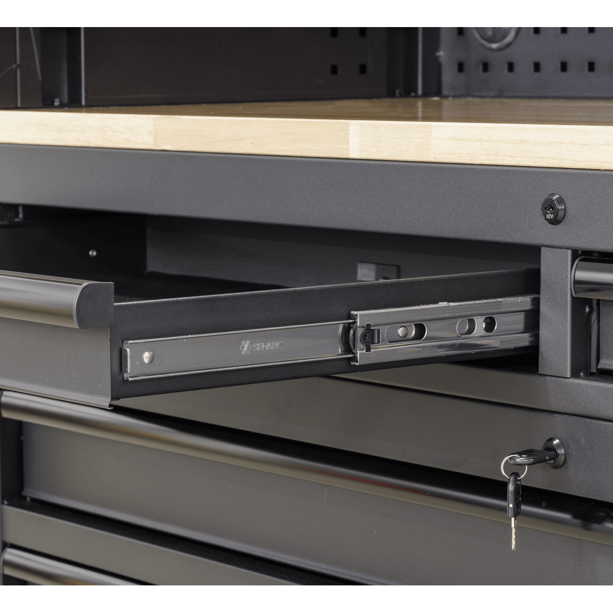 Sealey AP6203BE Superline PRO® Black Edition Top Hutch & 2 Drawer Riser 1549mm - AP6203BE - Sealey Tools UK - Trade Counter Direct