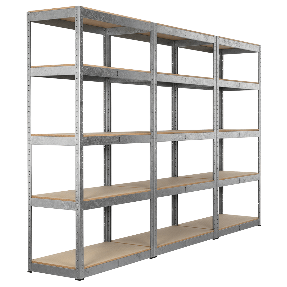 Sealey AP6350GSCOMBO1 Racking Unit with 5 Shelves 350kg Capacity Per Level - Set of 3 - AP6350GSCOMBO1 - Sealey Tools UK - Trade Counter Direct