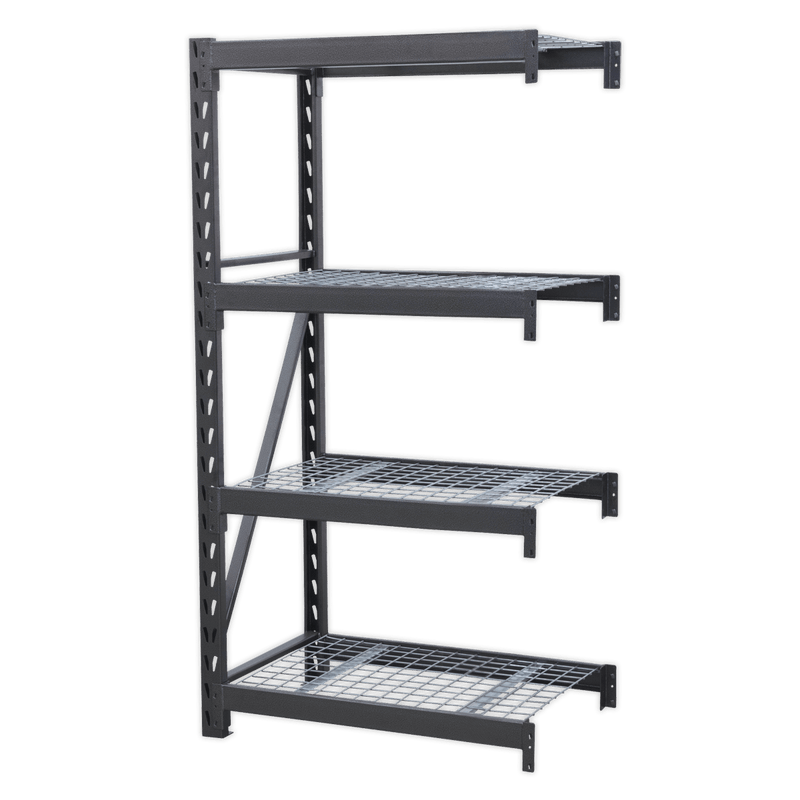 Sealey AP6372E Heavy - Duty Racking Extension Pack with 4 Mesh Shelves 640kg Capacity Per Level - AP6372E - Sealey Tools UK - Trade Counter Direct