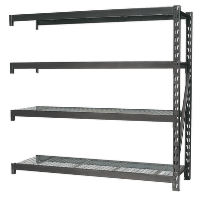 Sealey AP6572E Heavy-Duty Racking Extension Pack with 4 Mesh Shelves 640kg Capacity Per Level - AP6572E - Sealey Tools UK - Trade Counter Direct