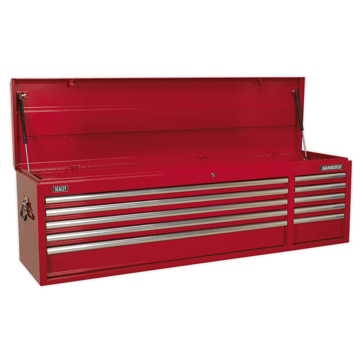 Sealey AP6610 Topchest 10 Drawer with Ball Bearing Slides Heavy - Duty - Red - AP6610 - Sealey Tools UK - Trade Counter Direct