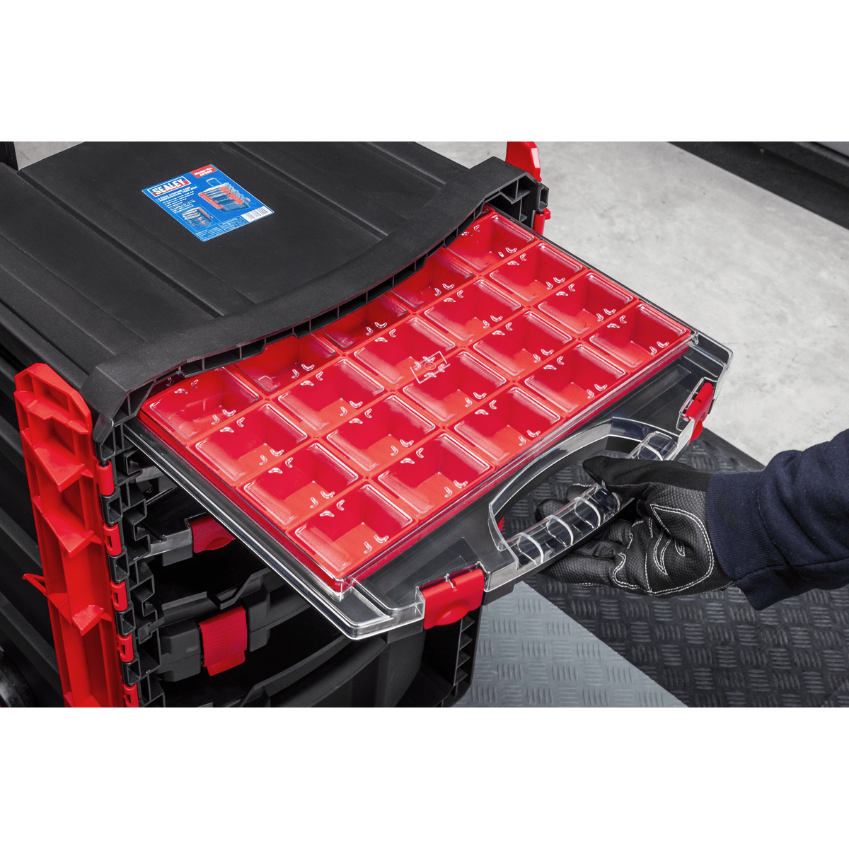 Sealey AP860 Professional Mobile Toolbox with 5 Removable Storage Cases - AP860 - Sealey Tools UK - Trade Counter Direct