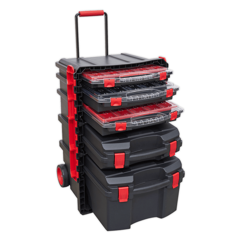 Sealey AP860 Professional Mobile Toolbox with 5 Removable Storage Cases - AP860 - Sealey Tools UK - Trade Counter Direct