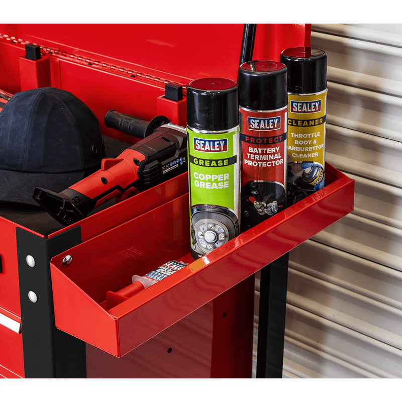 Sealey AP890M Heavy - Duty Mobile Tool & Parts Trolley with 5 Drawers & Lockable Top - AP890M - Sealey Tools UK - Trade Counter Direct