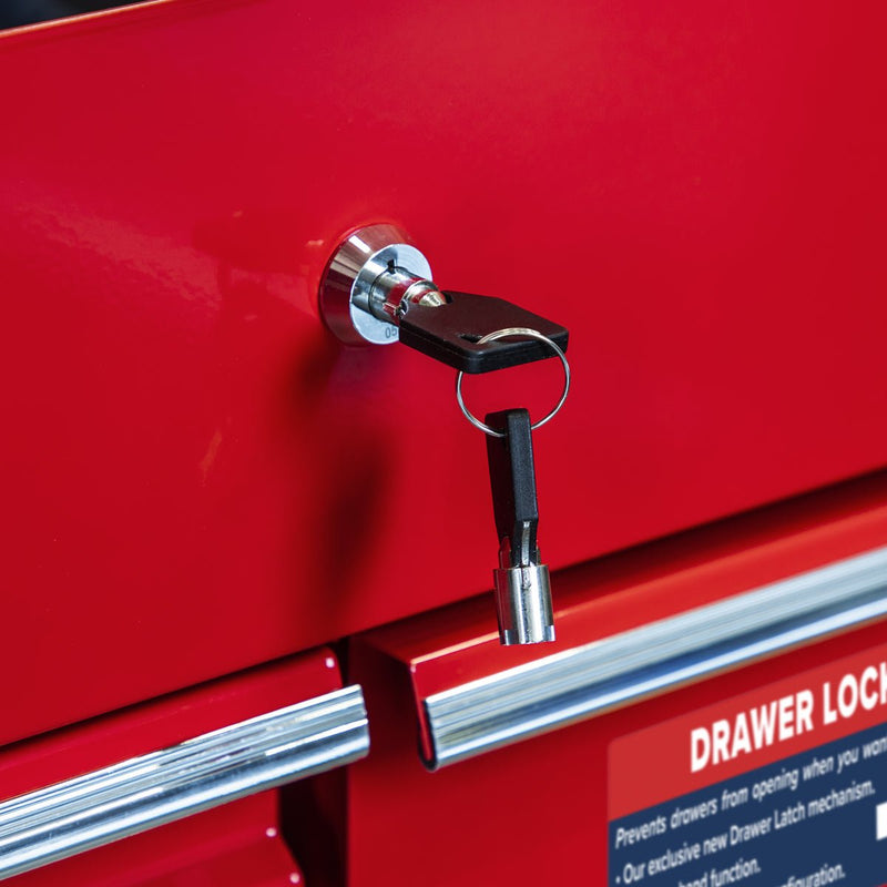 Sealey AP890M Heavy - Duty Mobile Tool & Parts Trolley with 5 Drawers & Lockable Top - AP890M - Sealey Tools UK - Trade Counter Direct