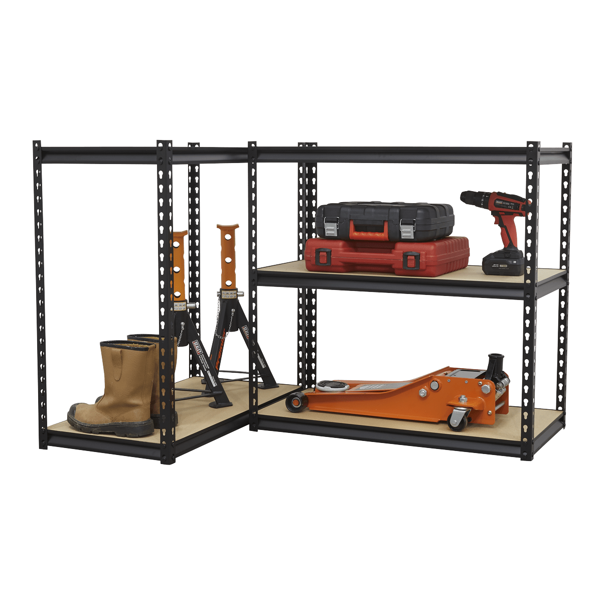Sealey AP900R Racking Unit with 5 Shelves 340kg Capacity Per Level - AP900R - Sealey Tools UK - Trade Counter Direct