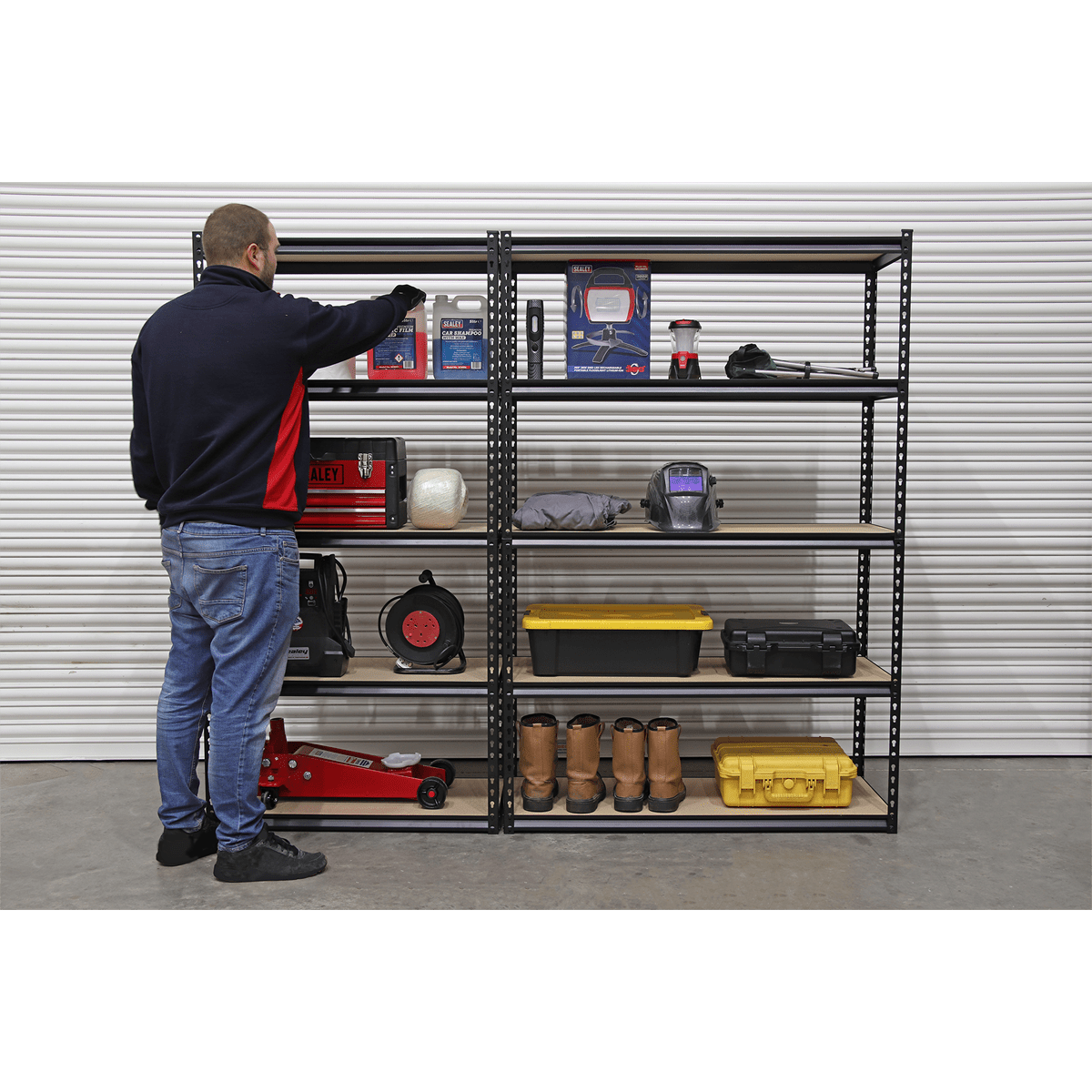 Sealey AP900R Racking Unit with 5 Shelves 340kg Capacity Per Level - AP900R - Sealey Tools UK - Trade Counter Direct