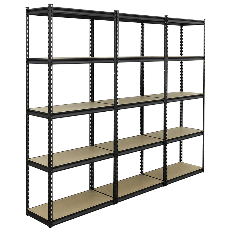 Sealey AP900RCOMBO1 Racking Unit with 5 Shelves 340kg Capacity Per Level - Set of 3 - AP900RCOMBO1 - Sealey Tools UK - Trade Counter Direct