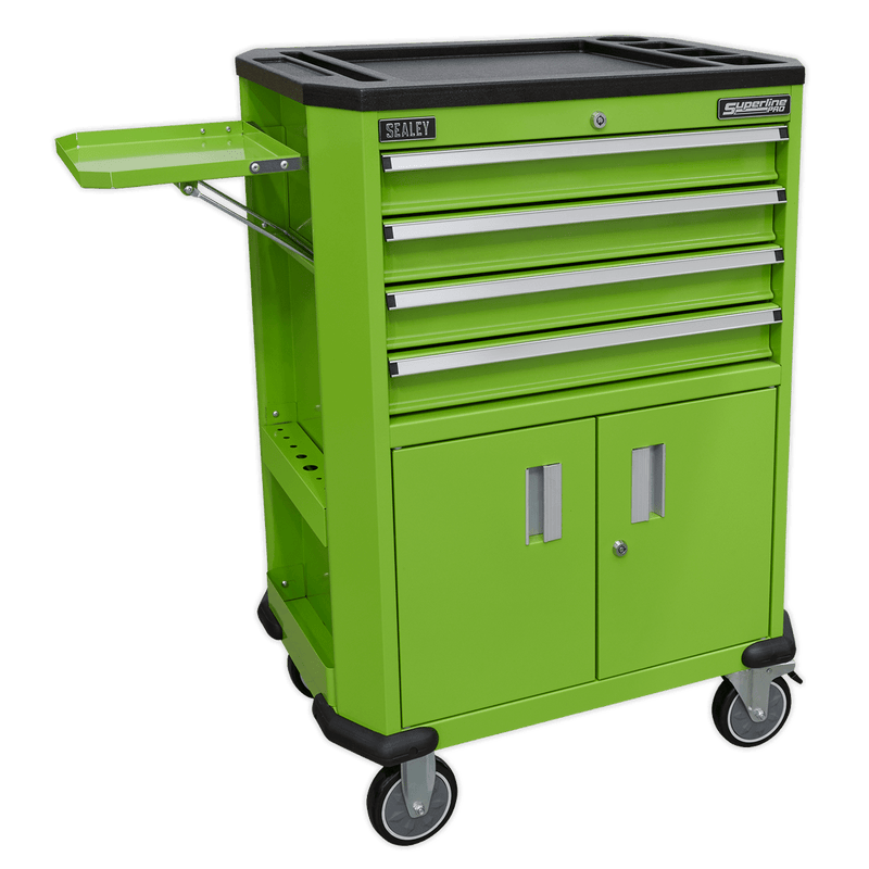 Sealey AP980MTHV Superline PRO® Tool Trolley with 4 Drawers & 2 Door Cupboard - AP980MTHV - Sealey Tools UK - Trade Counter Direct