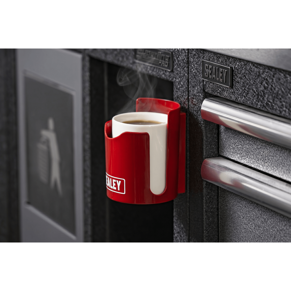 Sealey APCH Magnetic Cup/Can Holder - Red - APCH - Sealey Tools UK - Trade Counter Direct