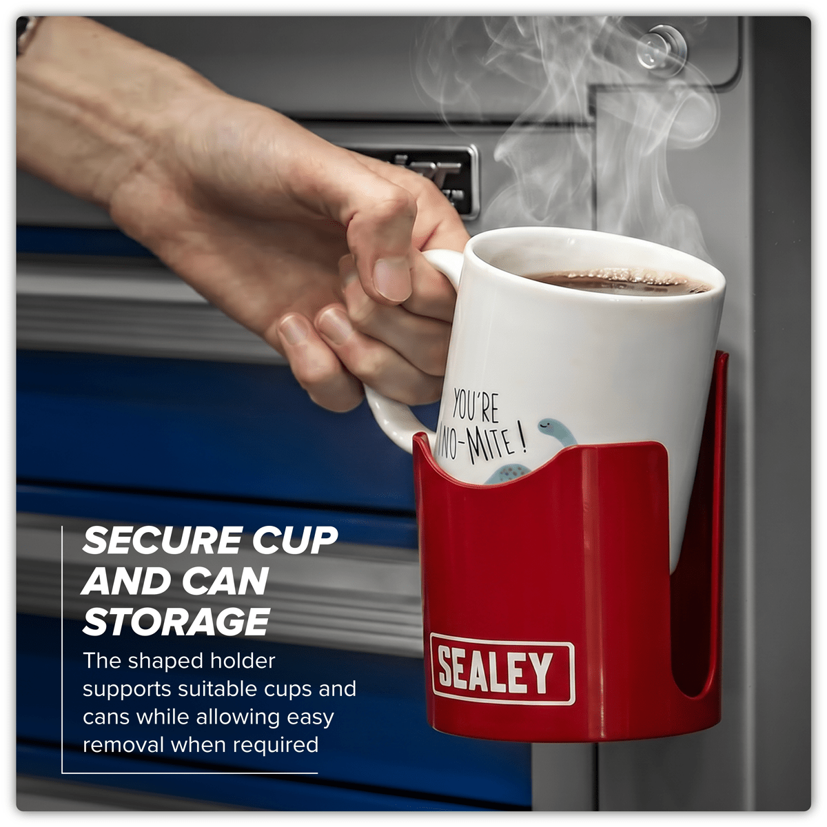 Sealey APCH Magnetic Cup/Can Holder - Red - APCH - Sealey Tools UK - Trade Counter Direct