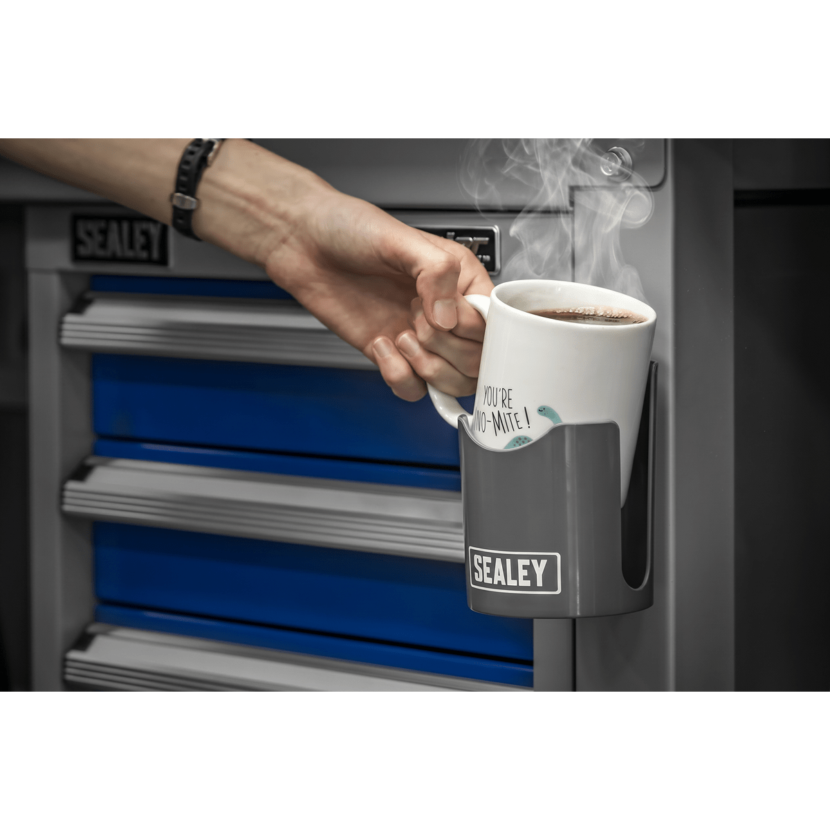 Sealey APCHG Magnetic Cup/Can Holder - Grey - APCHG - Sealey Tools UK - Trade Counter Direct