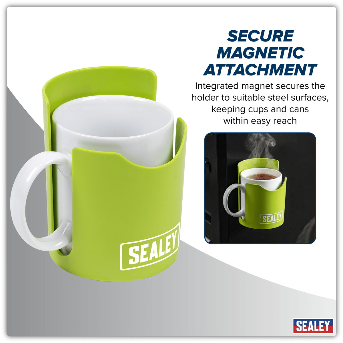 Sealey APCHHV Magnetic Cup/Can Holder - Green - APCHHV - Sealey Tools UK - Trade Counter Direct