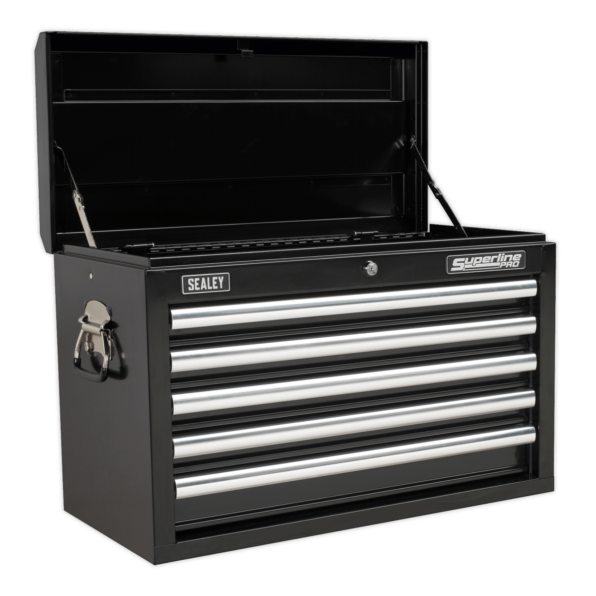Sealey APCOMBOBBTK56 Superline PRO® Topchest & Rollcab Combination 10 Drawer with 148pc Tool Kit - Black - APCOMBOBBTK56 - Sealey Tools UK - Trade Counter Direct