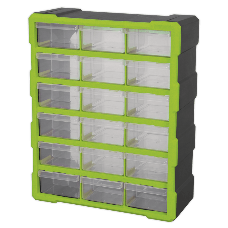 Sealey APDC18HV Cabinet Box 18 Drawer - Green/Black - APDC18HV - Sealey Tools UK - Trade Counter Direct