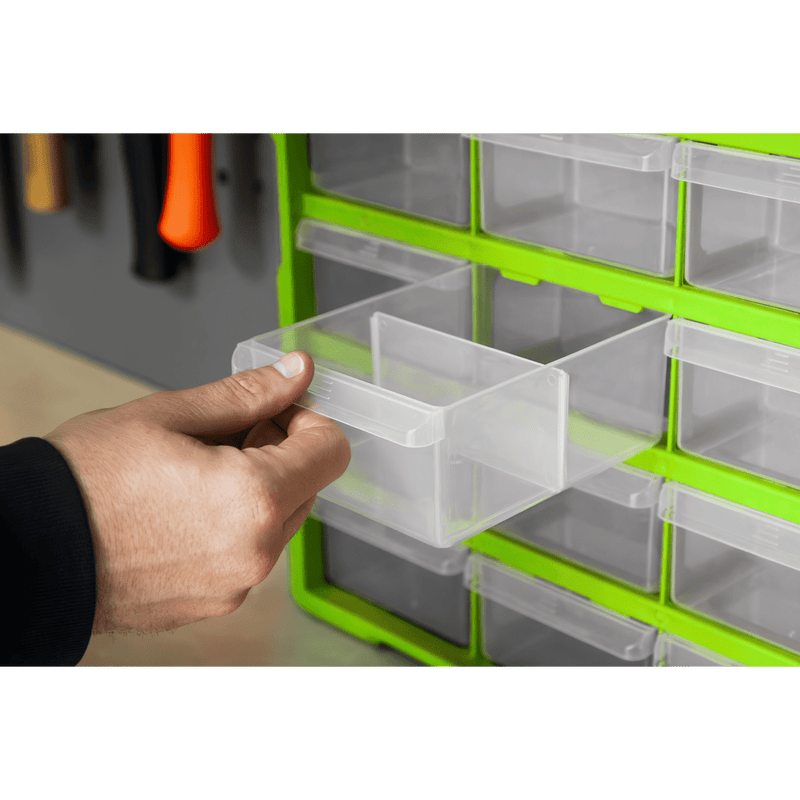 Sealey APDC18HV Cabinet Box 18 Drawer - Green/Black - APDC18HV - Sealey Tools UK - Trade Counter Direct