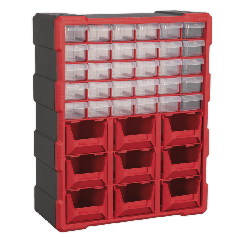 Sealey APDC39R Cabinet Box 39 Drawer - Red/Black - APDC39R - Sealey Tools UK - Trade Counter Direct